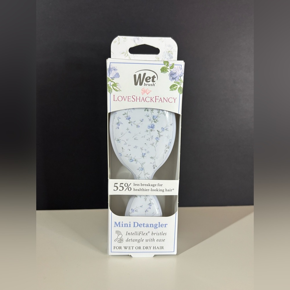 LoveShackFancy x Goody x Wet Brush Mini Detangler English Ivy Blue BNWT